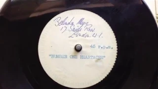 "Number One Heartache" Unknown & Unreleased UK 1957 Demo Acetate, Rock 'N' Roll, Rockabilly !!!