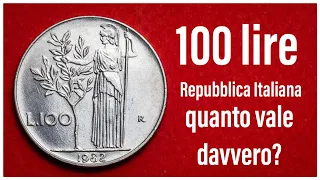 100 lire Minerva - Tabella con il valore per ogni anno! nel dettaglio quanto vale