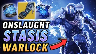 The INSANE Stasis Warlock Onslaught Build! [Destiny 2 Into The Light]