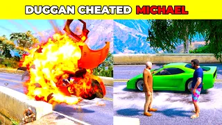 GTA V: DUGGAN CHEATED MICHAEL 😯| #shorts