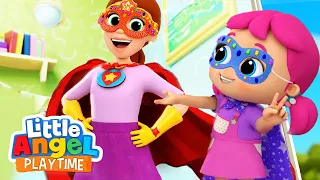 Mommy Is A Super Hero | Fun Sing Along Songs by Little Angel Playtime