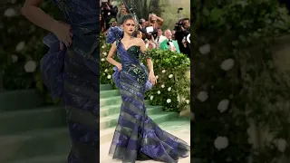 Zendaya Wears Peacock-Inspired Gown at 2024 Met Gala