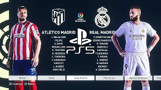 PES 2021 PS5 REAL MADRID - ATLETICO MADRID | MOD Ultimate Difficulty Career Mode HDR Next Gen