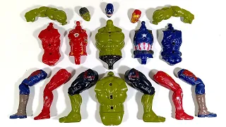 AVENGERS TOYS ASSEMBLE HULK SMASH VS IRONMAN VS CAPTAIN AMERICA SUPERHERO