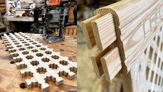 Bench made of old oak. Milling capabilities. DIY