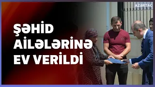 Xaçmazda şəhid ailələri və müharibə əlili fərdi evlə təmin edilib