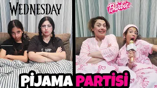 WEDNESDAY ADDAMS KARDEŞİYLE PİJAMA PARTİSİNDE | BARBIE ÇOK SEVİNDİ | EYLÜL LAL