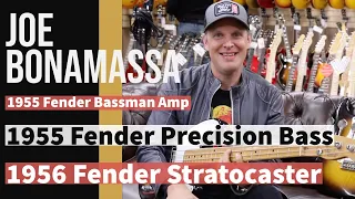 Joe Bonamassa buys a Fender Family of a Stratocaster, Bass & Amp at Norman's Rare Guitars | Dec 2018