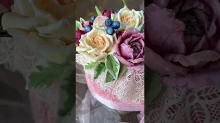 Декор торт цветами из «Шокоарта» # торт # #декорторта #cakedesign #кондитер #cakeart #cake