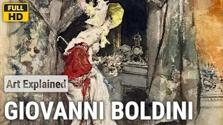 Giovanni Boldini: A collection of 10 oil and water color paintings with title and year, 1873-1875 [