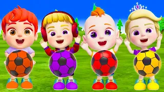 It's a nice day! Color ball Finger Family & Our Shoes  Nursery Rhymes & Kids Songs