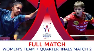 FULL MATCH | MITTELHAM Nina vs PAVADE Prithika | WT QF | #ITTFWorlds2024