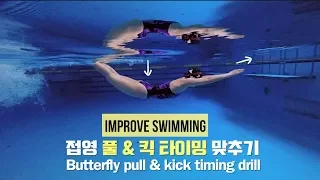 [KR/ENG] 이현진 수영)  접영 타이밍 맞추기 드릴 / 중급 접영 / Improve butterfly stroke tips!