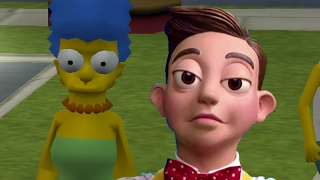 the mine song but mashed up into a mod for the simpsons hit and run