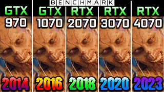 GTX 970 vs GTX 1070 vs RTX 2070 vs RTX 3070 vs RTX 4070 / Test in 10 Games / 1080p / Benchmark