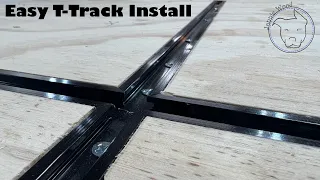 T-track install in my workbench