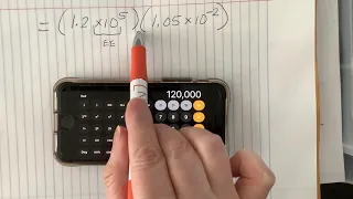 Scientific Notation in iPhone calculator