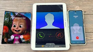 Incoming Call Fake Vs Real Samsung Galaxy Tab3 Vs Z Fold3 & Z Flip3