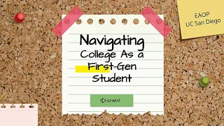 Navigating College as a First-Gen Student