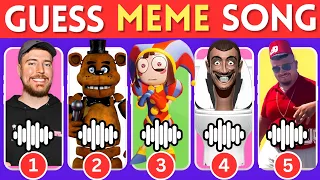 Guess Meme Song 🎶🎵🎤 | MrBeast, Skibidi Toilet, Skibidi Dom Dom Yes Yes