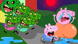 ZOMBIE ATTACK PEPPA PIG🧟‍♀️ At House | Peppa Pig Funny Animation