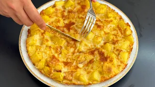 Easy recipe of 3 potatoes and 5 eggs! Super delicious and simple potato and egg recipe