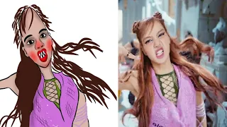 Blackpink Pink Venom Drawing Meme part - 2  | Kpop Drawing Meme