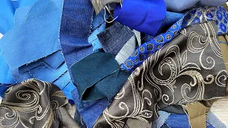 One useful idea on what to sew from old jeans and scraps of ugly fabric