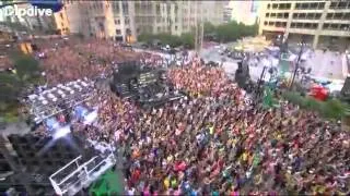 Самый массовый флэшмоб на выступлении Black Eyed Peas