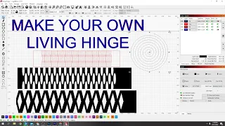 Laser Cutting a Living Hinge out of wood Design Lightburn Tutorial and Thank you 1000 Subscribers