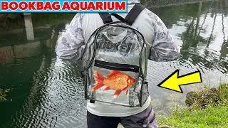 Bookbag Aquarium DIY  WORLD'S FIRST!