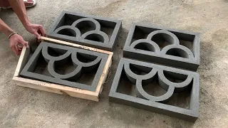 DIY - Cement Ideas Tips / Create ventilation cement brick molds from wood quickly, easy and creative