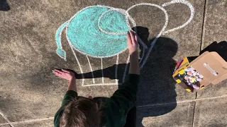 Sidewalk Chalk Art Tutorial: Elephant