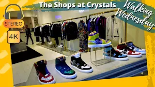 4K The Shops at Crystals Virtual Walking Tour of Las Vegas Premium Luxury Brand Shopping Center