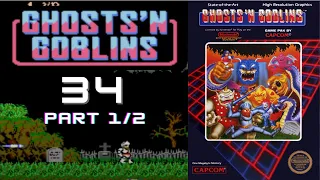 Ghosts 'N Goblins - Part 1 (1st playthrough)  | Playing All Nintendo NES NA Games! | #34