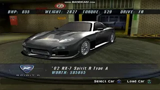 The Fast and the Furious: Tokyo Drift the Videogame - All boss cars unlocked