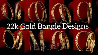 Light Weight 22k Gold Bangle Latest Designs with Weight and Price @TheFashionPlus