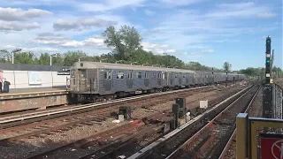 NYC Subway HD 60fps: Budd R32 A Train @ Howard Beach - JFK Airport (5/24/19)