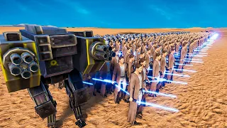 T-45 Protect JEDIS FROM 800,000 ZOMBIES - UEBS 2 | BATTLE SIMULATOR 2