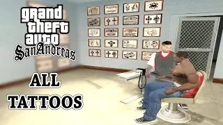 GTA San Andreas - All Tattoos