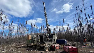 Drill move (AS350 B3) Northern Canada External Load Helicopter Operations