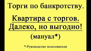 Квартиры с торгов по банкротству. Далеко, но выгодно!