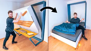 2-in-1 Bett & Schreibtisch für Studenten gebaut!