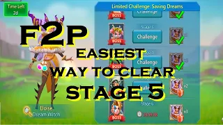 Lords Mobile Eloise Dream witch limited challenge stage 5 | Easiest Way