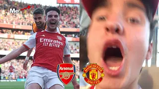 THE MOMENT DECLAN RICE SENT THE EMIRATES STADIUM MAD! FAN POV of Arsenal 3-1 Man United