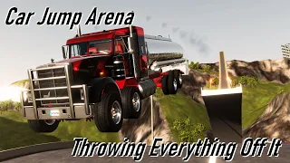 Launching From the Original Car Jump Arena in BeamNG.drive