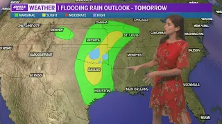 Dry and warm Sunday weather, daily rain chances start Monday