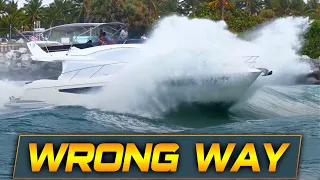 YACHT CAUGHT IN HUGE WAVES | ROUGH DAY AT HAULOVER INLET | BOAT ZONE