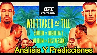 UFC Fight Night Whittaker vs Till: Analisis y Predicciones