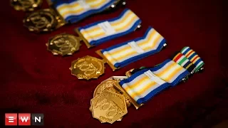 SAPS Officers decorated in silver and gold at Centenary Medal Ceremony